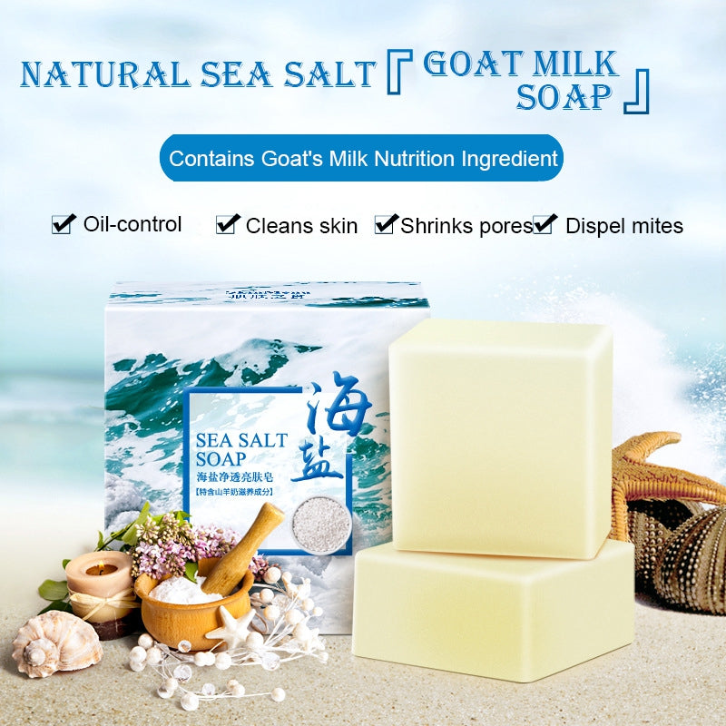 Natural Sea Salt Soap – Skin Whitening & Moisturizing Face & Body Wash