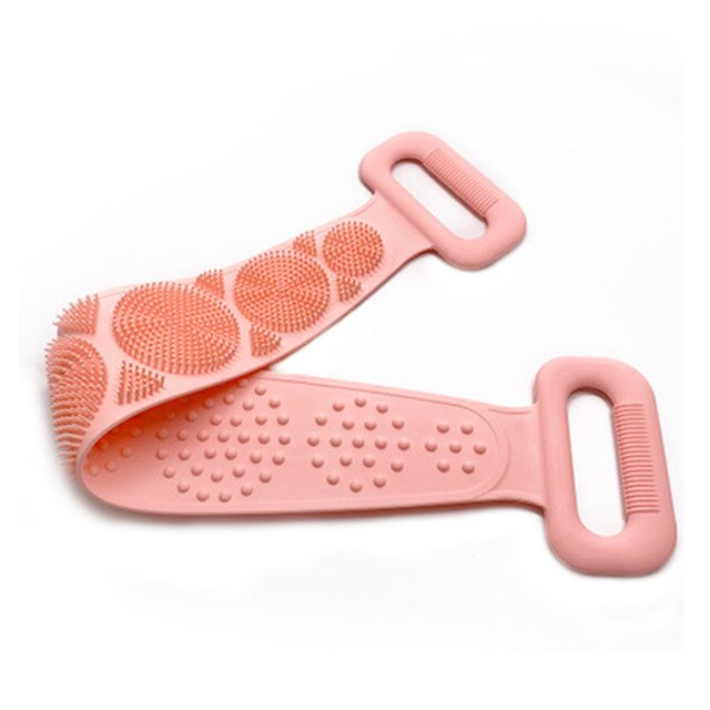 Hot Body Wash Silicone Body Scrubber Belt – Double-Sided Exfoliating Shower Belt for Smooth Skin